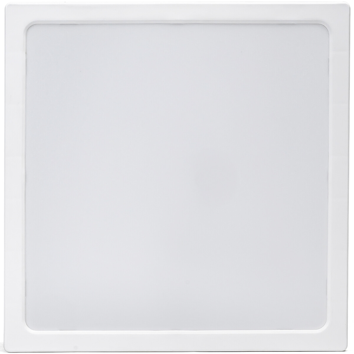 Panneau LED - Downlight - Aigi - Blanc Chaud 3000K - 24W - 30x30 - en Saillie - Carré - Blanc - Sans Scintillement