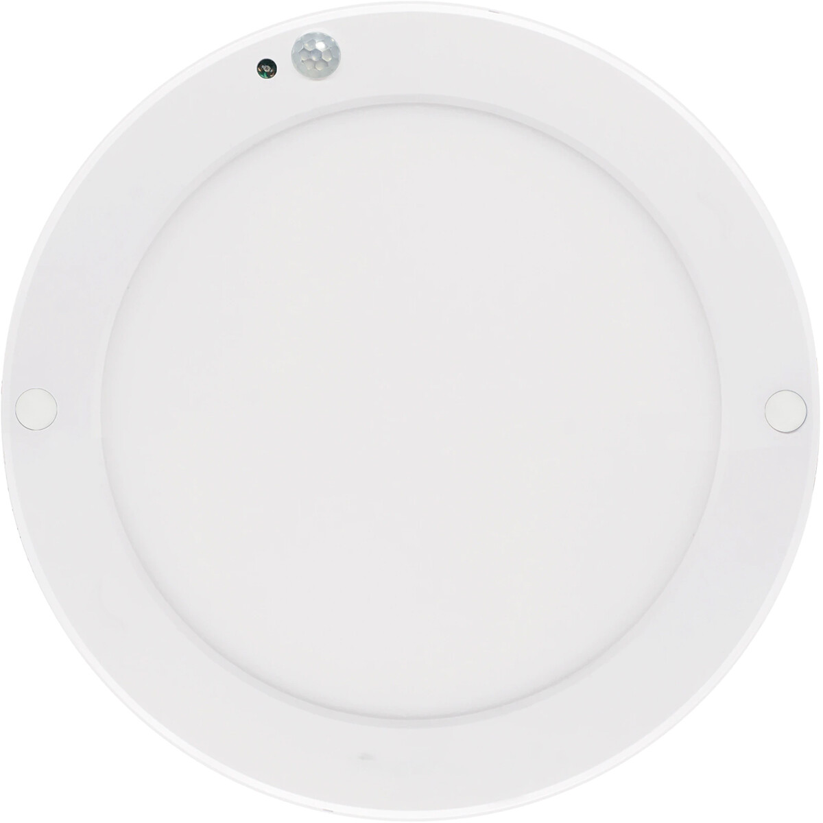 Plafonnier LED avec Détecteur de Mouvement + Interrupteur Crépusculaire - 18W - Couleur de lumière ajustable CCT - Angle de Détection 360° - Saillie/Encastré - Rond - Blanc Mat