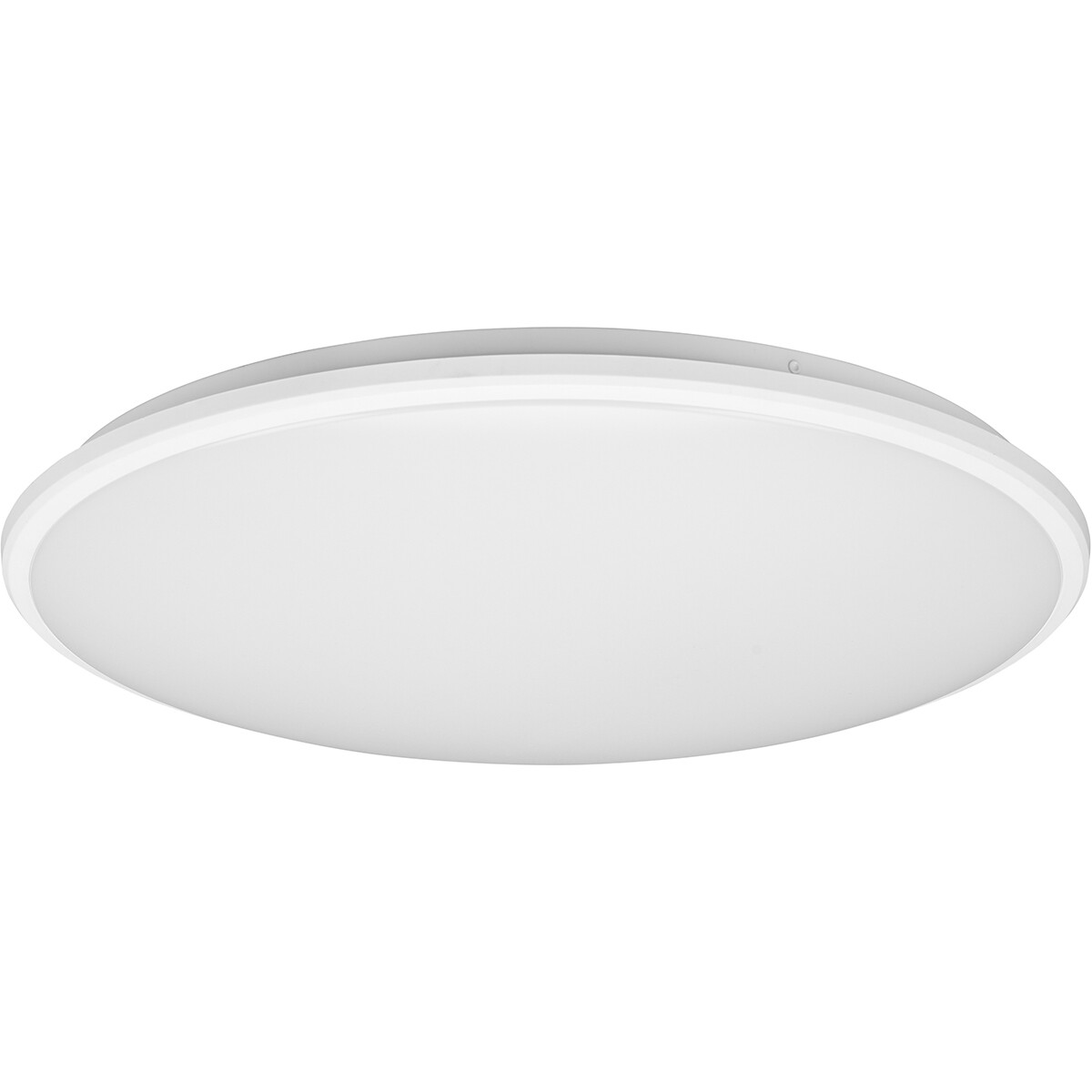 Plafonnier LED - Éclairage de Plafond - Trion Lombis - 34W - Blanc Neutre 4000K - Dimmable - Rond - Mat Blanc - Plastique