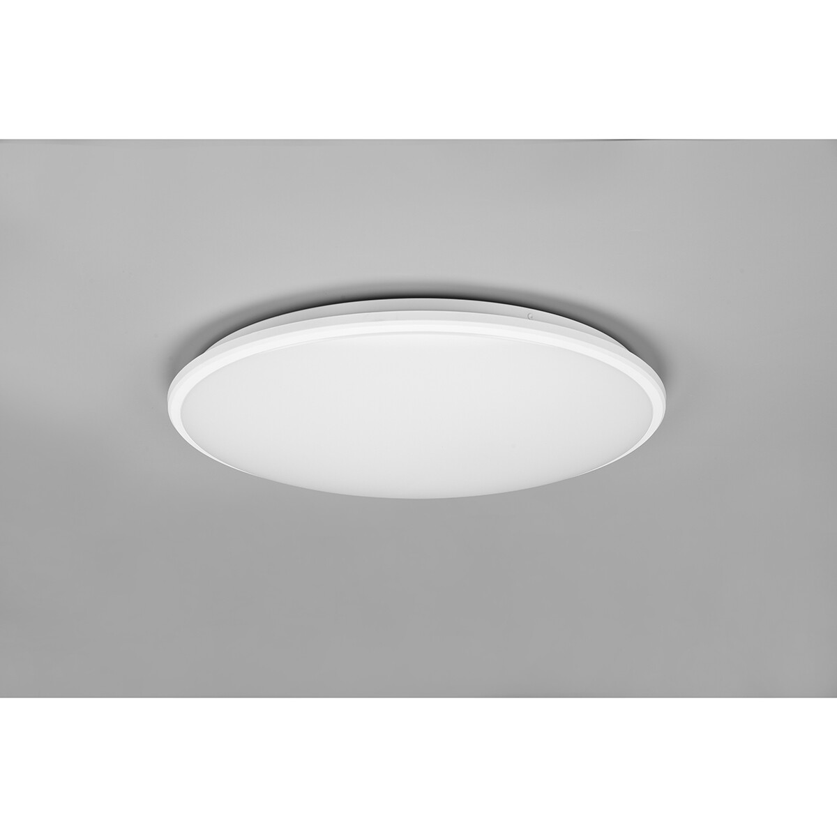 Plafonnier LED - Éclairage de Plafond - Trion Lombis - 34W - Blanc Neutre 4000K - Dimmable - Rond - Mat Blanc - Plastique