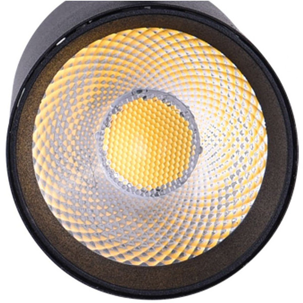 Éclairage sur rail LED - Spot sur Rail - Facto - Dimmable - 30W 1 Phase - Rond - Blanc Neutre 4000K - Mat Noir Aluminium