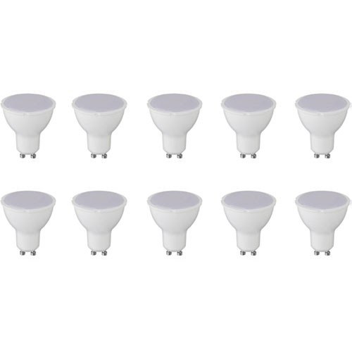 Pack de 10 Spots LED - Aigi - Douille GU10 - 6W - Blanc Neutre 4200K