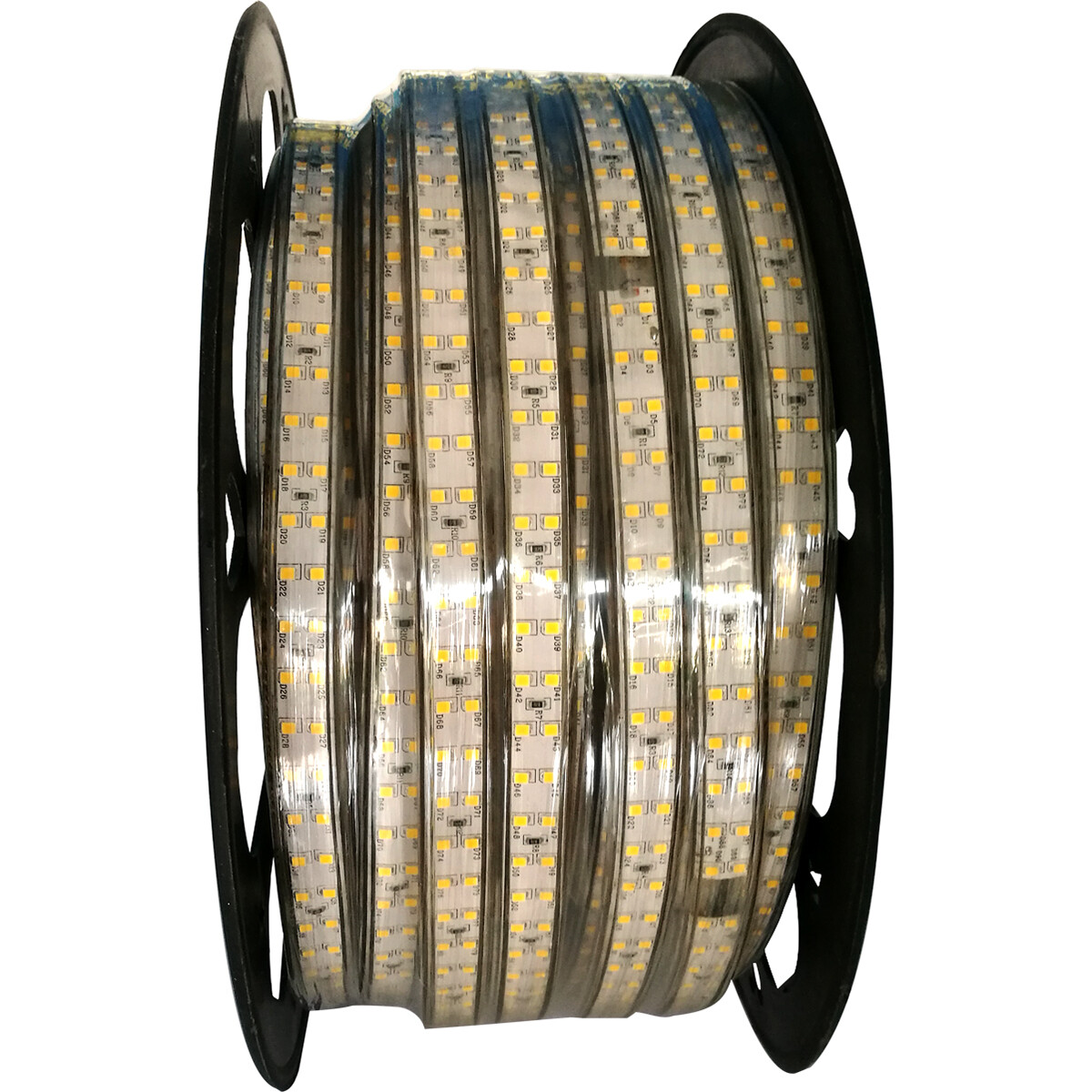 Bande LED - Aigi Strobi - 50 Mètres - IP65 Étanche - Blanc Chaud 3000K - 2835 SMD 230V