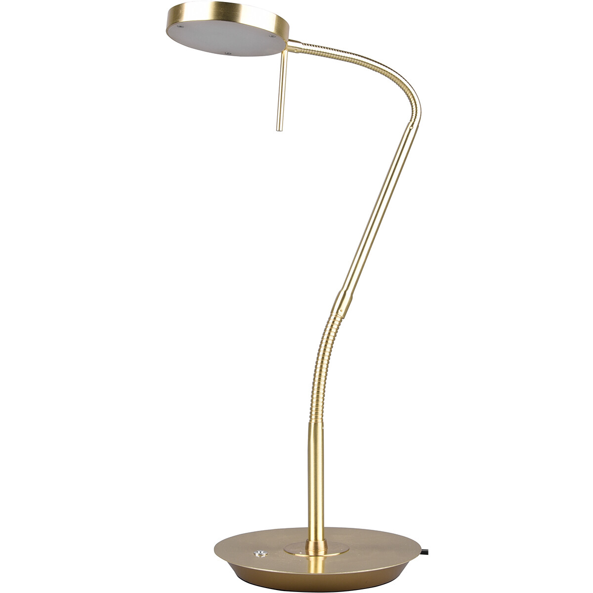 Lampe de Table LED - Trion Monzino - 12W - Couleur de lumière ajustable - Dimmable - Rond - Mat Or - Aluminium