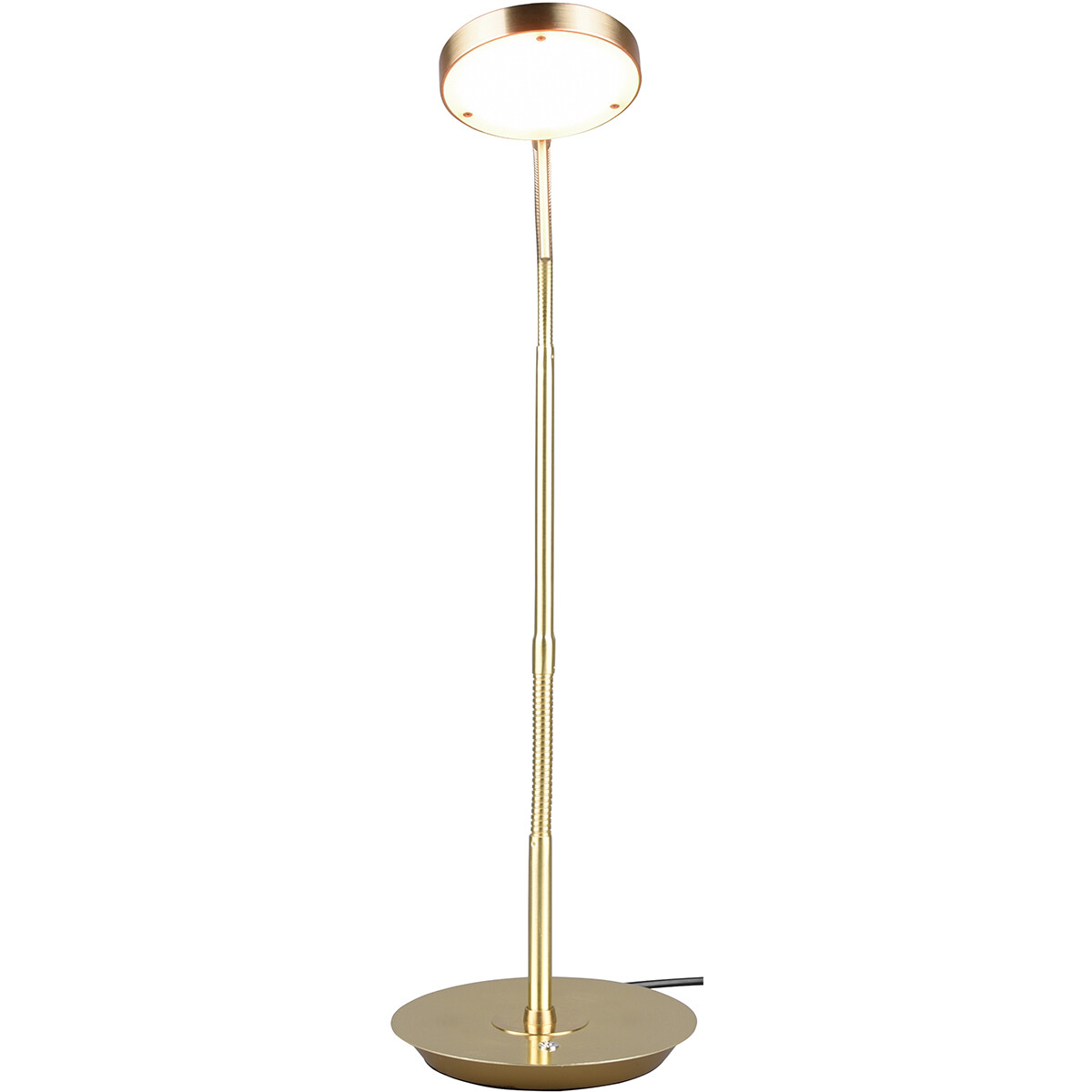 Lampe de Table LED - Trion Monzino - 12W - Couleur de lumière ajustable - Dimmable - Rond - Mat Or - Aluminium