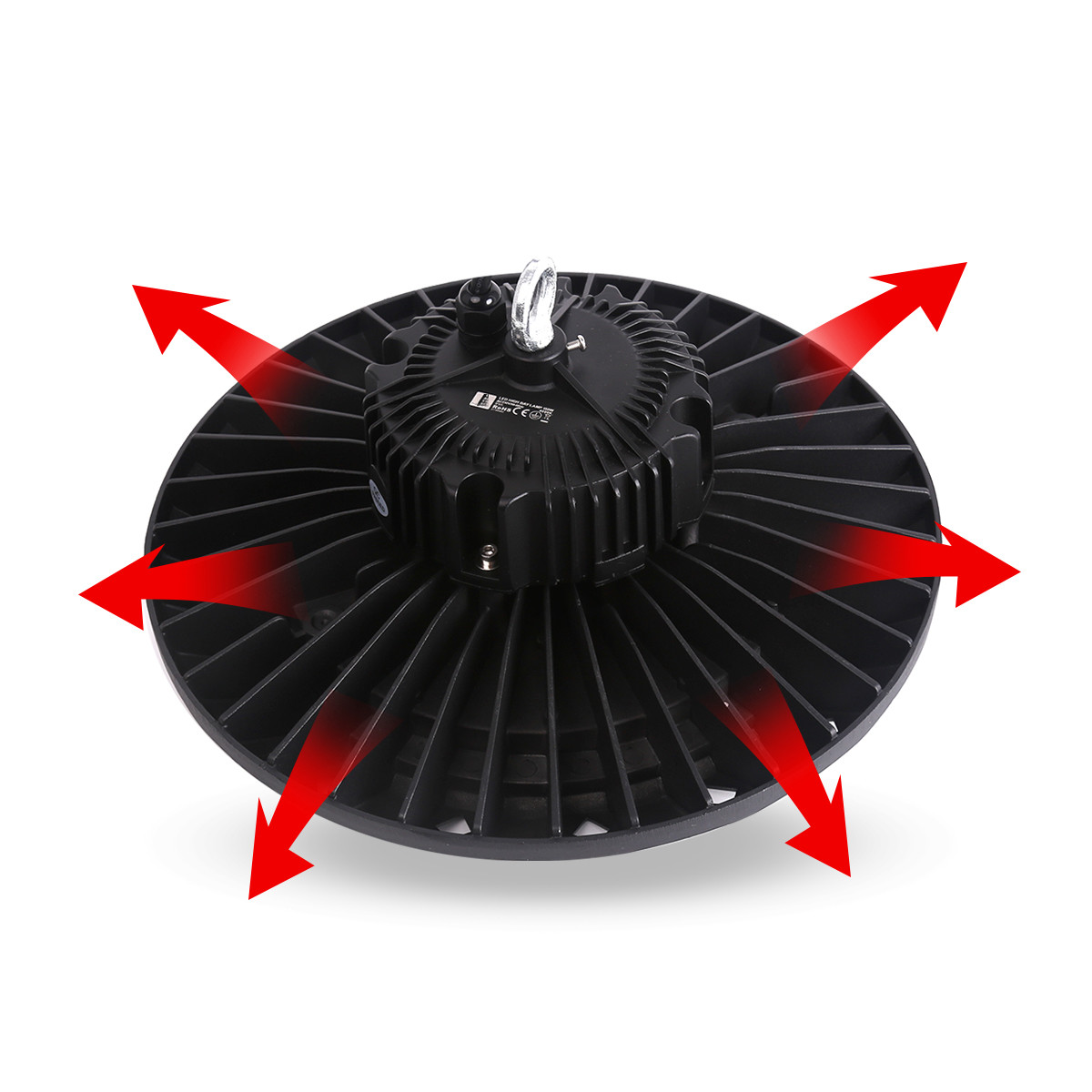 LED UFO High Bay 200W - Aigi - Driver MEAN WELL - Éclairage d'Entrepôt - Étanche IP65 - Blanc Neutre 4000K - Aluminium