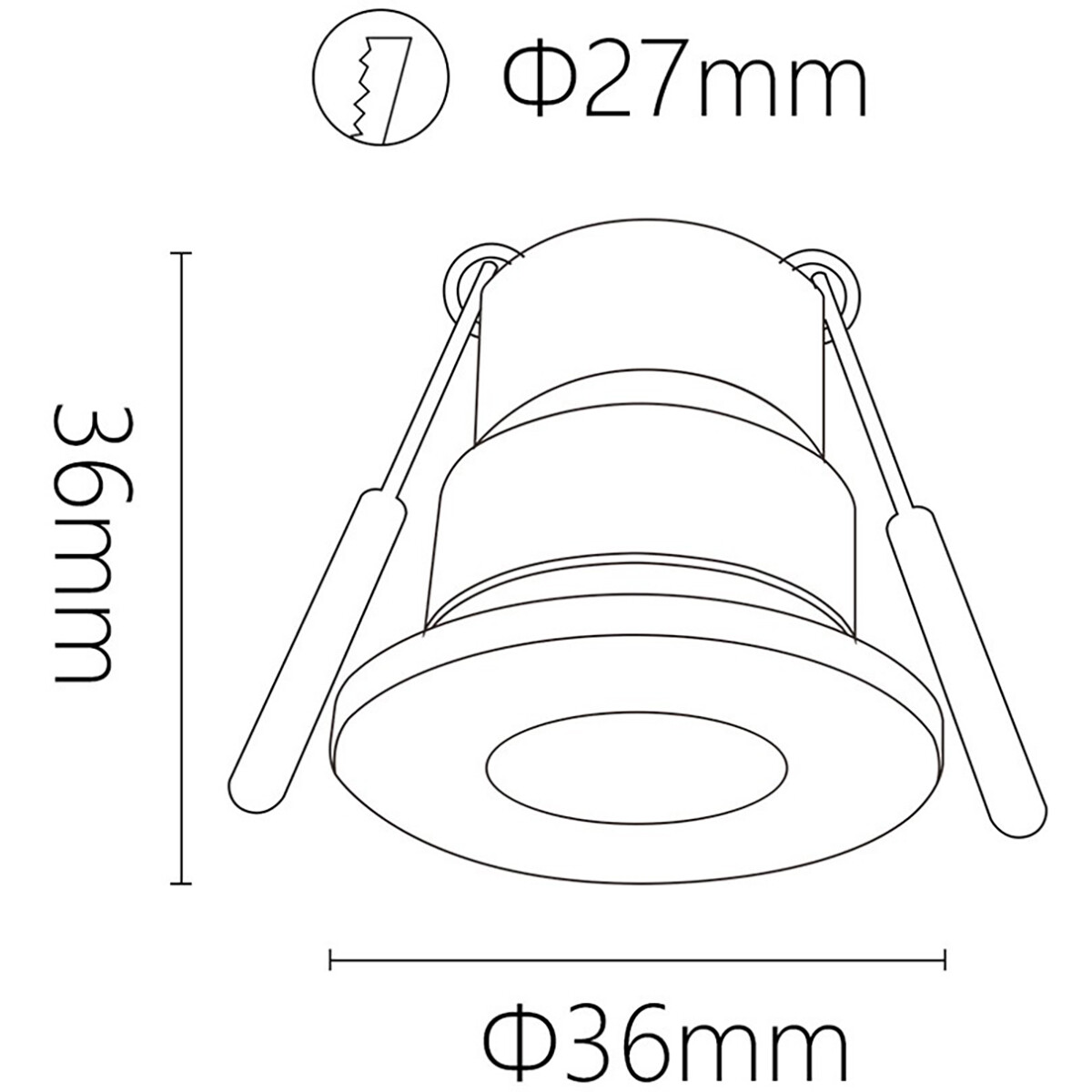 Spot de Véranda LED Ensemble Complet - 6 Pièces - 3W - Blanc Neutre 4000K - Dimmable - Étanche IP65 - Encastré - Rond - Mat Noir - Aluminium - 12V