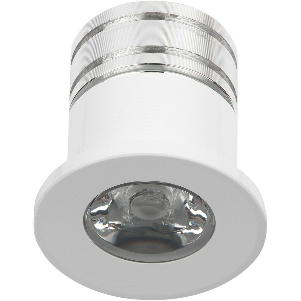 Éclairage de Spot de Véranda LED 6 Pack - 3W - Blanc Neutre 4000K - Encastré - Dimmable - Rond - Mat Blanc - Aluminium - Ø31mm