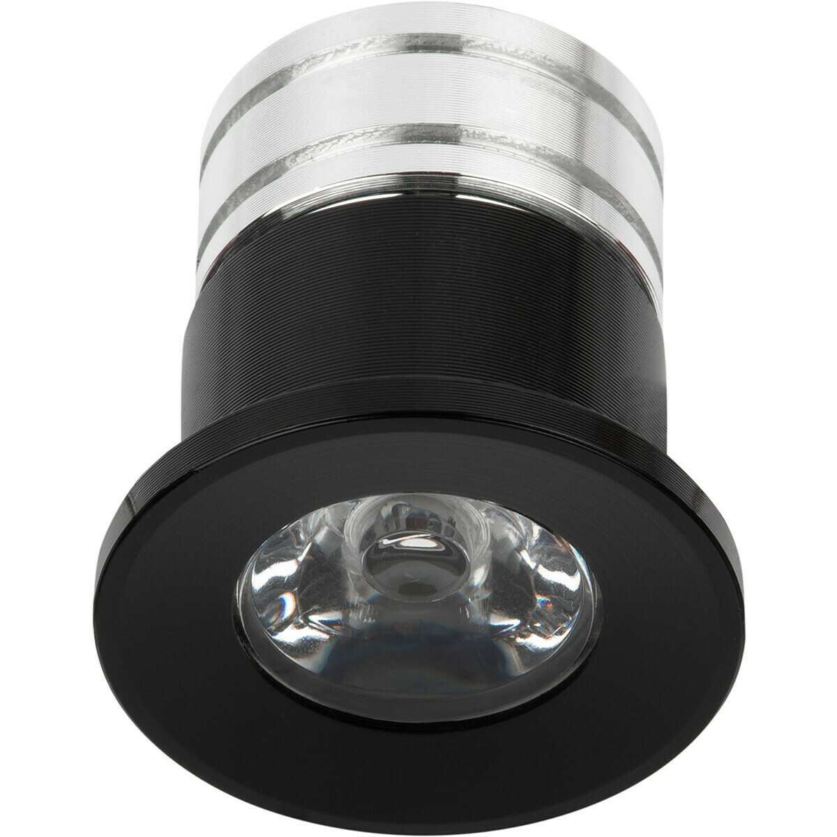 Éclairage de Spot de Véranda LED 6 Pack - 3W - Blanc Neutre 4000K - Encastré - Dimmable - Rond - Mat Noir - Aluminium - Ø31mm