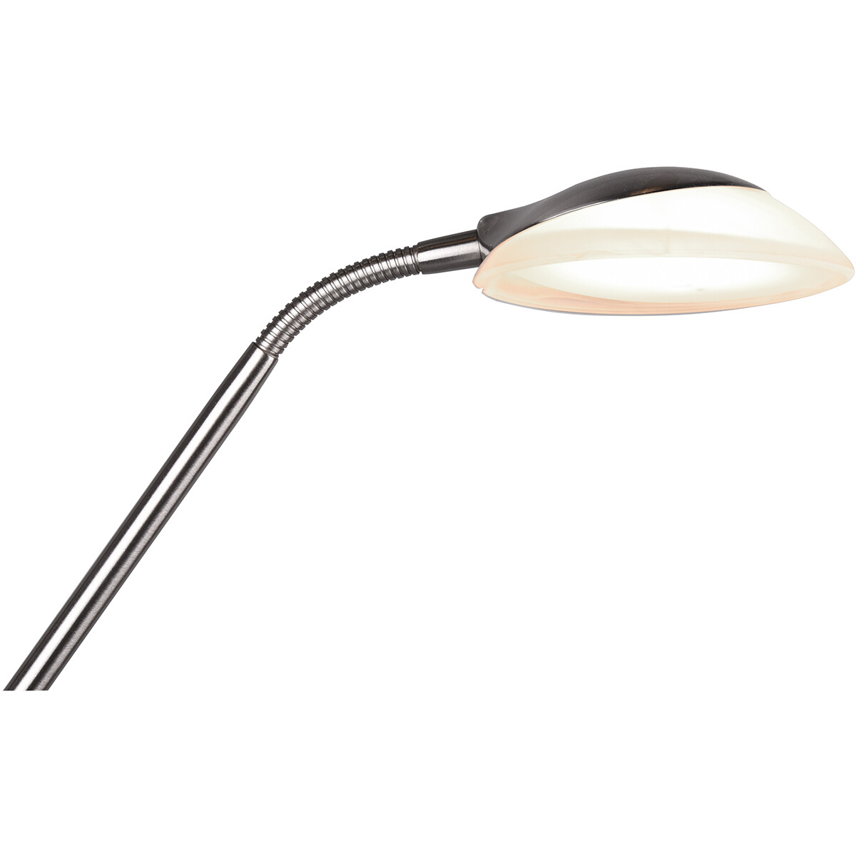 Lampadaire LED - Trion Orsan - 31W - Blanc Chaud 3000K - Dimmable - Rond - Mat Nickel - Aluminium