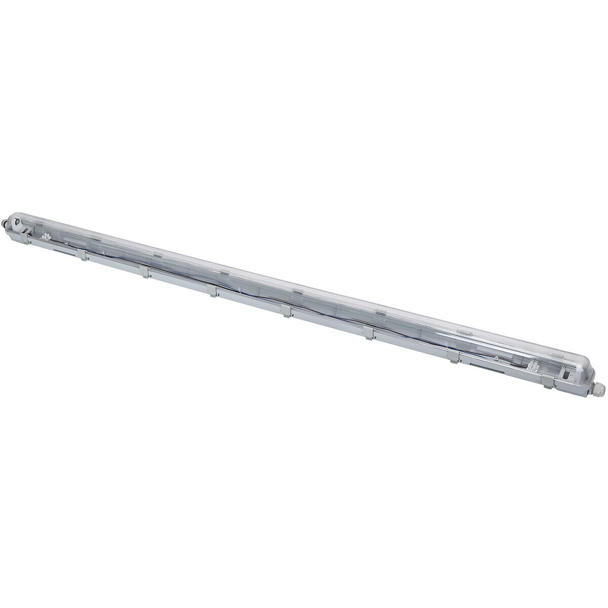 Réglette étanche LED avec tube T8 - Velvalux Strela - 150cm - Simple - Connectable - Étanche IP65 - OSRAM - SubstiTUBE Value EM 865 - 19.1W - Blanc Froid/Clair 6500K | Remplace 58W