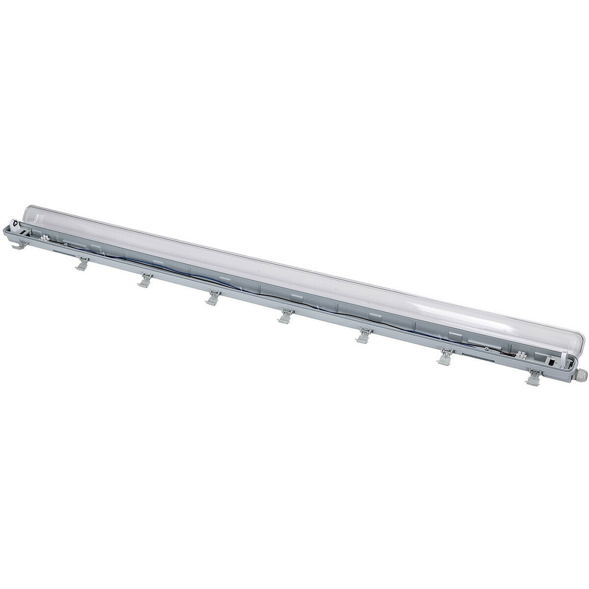 Réglette étanche LED avec tube T8 - Velvalux Strela - 150cm - Simple - Connectable - Étanche IP65 - OSRAM - SubstiTUBE Value EM 865 - 19.1W - Blanc Froid/Clair 6500K | Remplace 58W