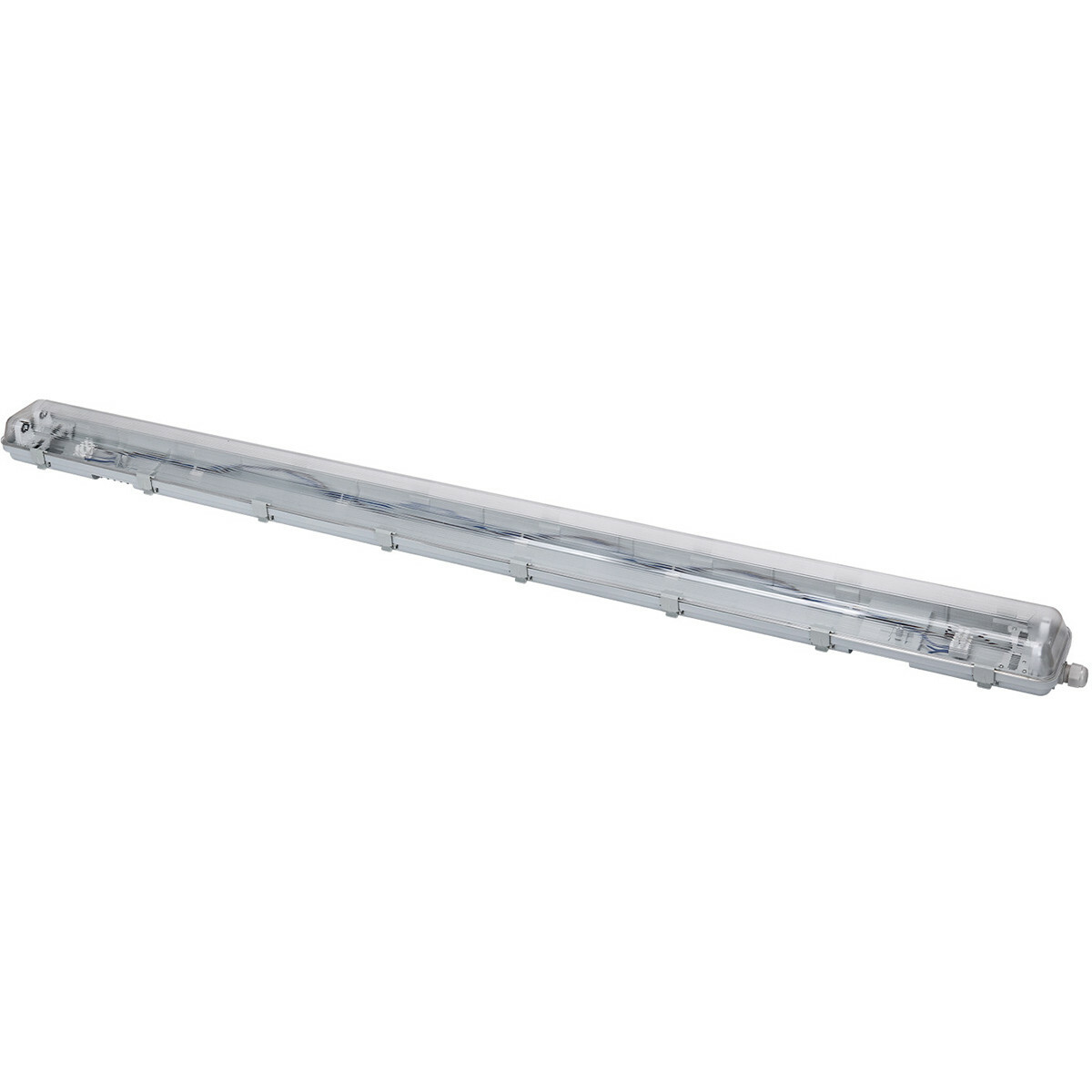 Réglette étanche LED avec tubes T8 - Velvalux Strela - 150cm - Double - Connectable - Étanche IP65 - 44W - Blanc Froid/Clair 6400K