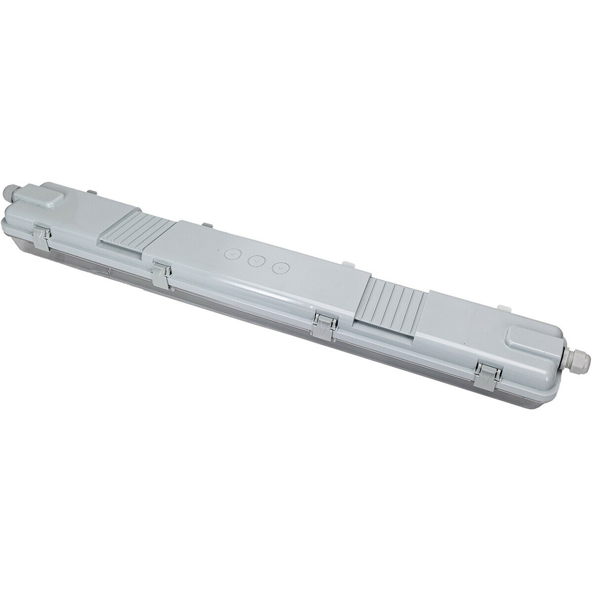 Réglette étanche LED avec tubes T8 - Velvalux Strela - 60cm - Double - Connectable - Étanche IP65 - OSRAM - SubstiTUBE Value EM 840 - 15.2W - Blanc Naturel 4000K | Remplace 36W