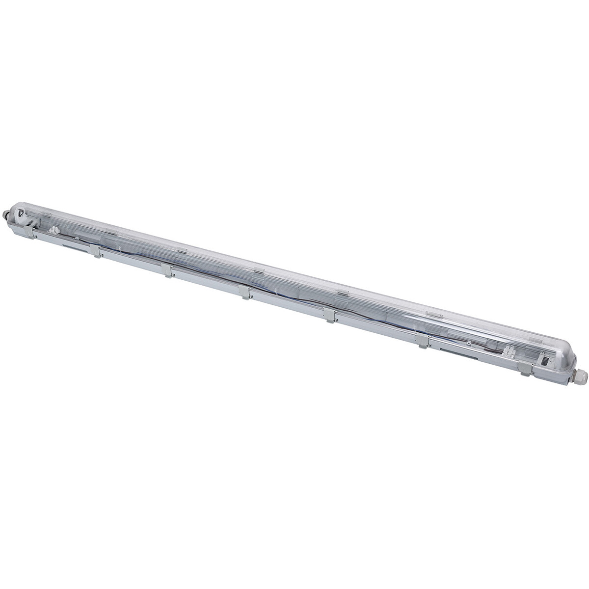 Réglette étanche LED avec tubes T8 G13 - Velvalux Strela - 120cm - Double - Connectable - Étanche IP65 - 32W 4320lm - 865 Blanc Blanc Froid 6500K | Remplace 268W