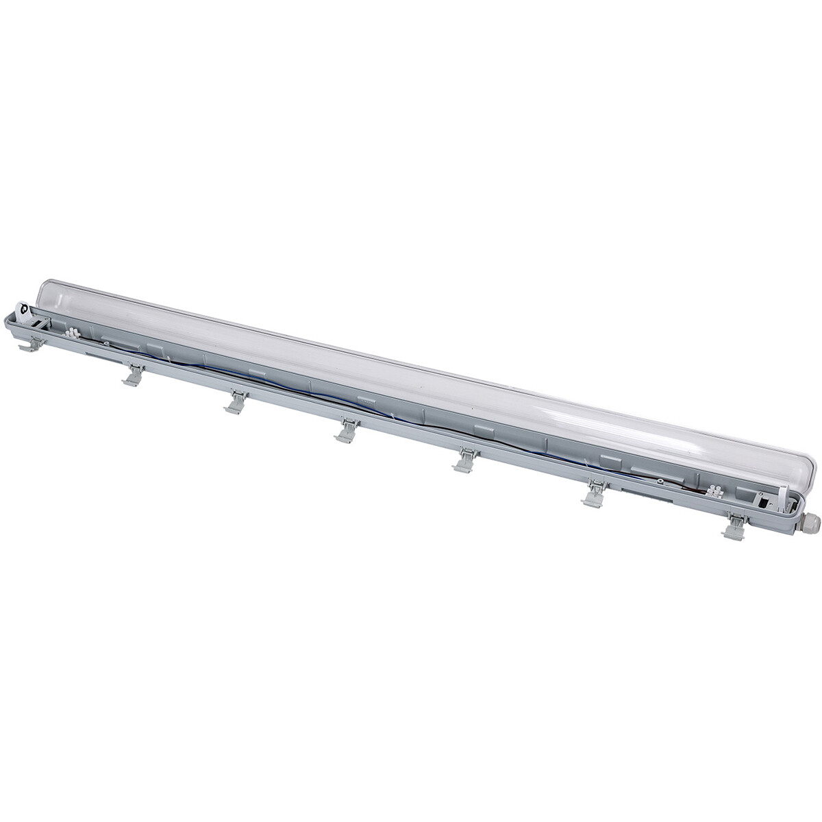 Réglette étanche LED avec tubes T8 G13 - Velvalux Strela - 120cm - Double - Connectable - Étanche IP65 - 32W 4320lm - 865 Blanc Blanc Froid 6500K | Remplace 268W