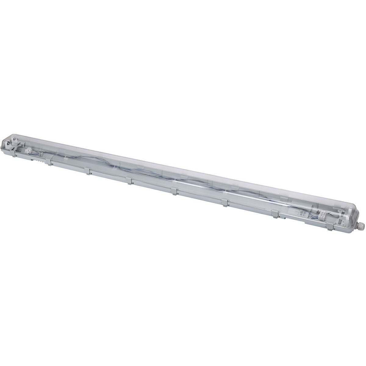 Réglette étanche LED avec tubes T8 G13 - Velvalux Strela - 150cm - Double - Connectable - Étanche IP65 - 40W 4800lm - 840 Blanc Neutre 4000K | Remplace 294W