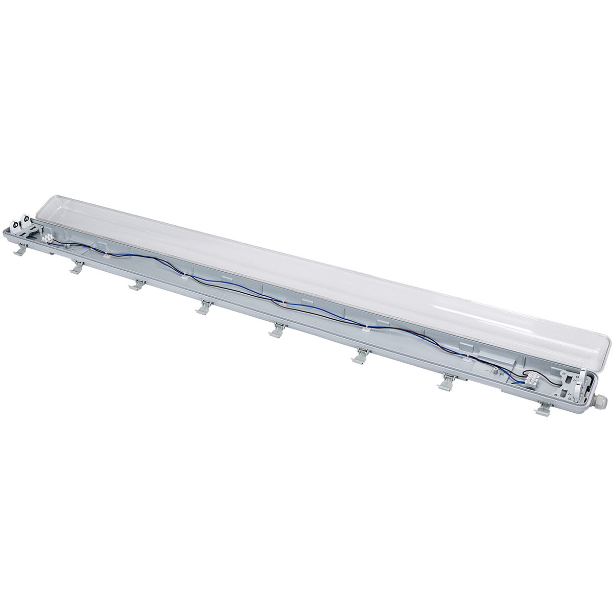 Réglette étanche LED avec tubes T8 G13 - Velvalux Strela - 150cm - Double - Connectable - Étanche IP65 - 40W 4800lm - 840 Blanc Neutre 4000K | Remplace 294W