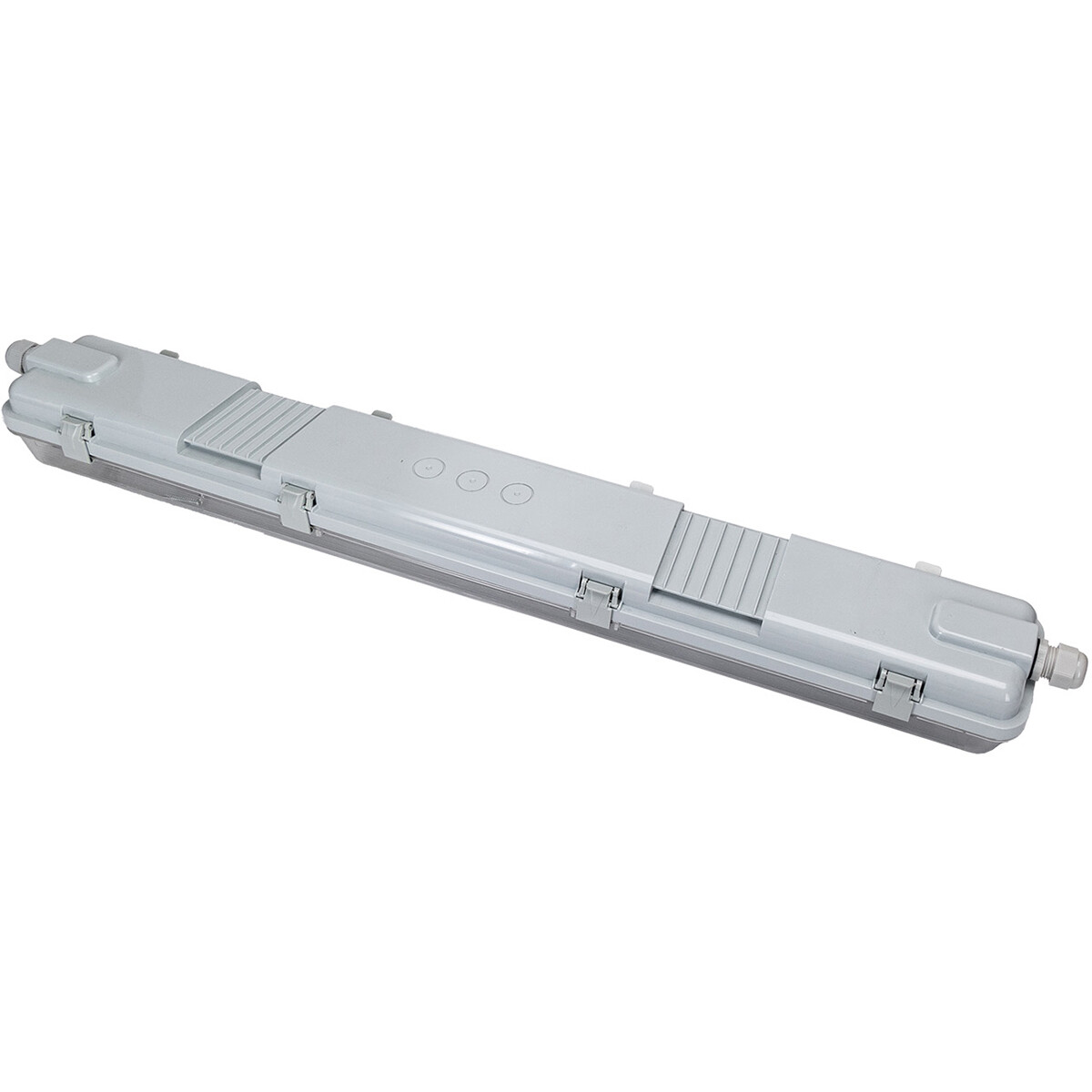 Réglette étanche LED avec tubes T8 G13 - Velvalux Strela - 60cm - Double - Connectable - Étanche IP65 - 16W 1920lm - 865 Blanc Blanc Froid 6500K | Remplace 138W