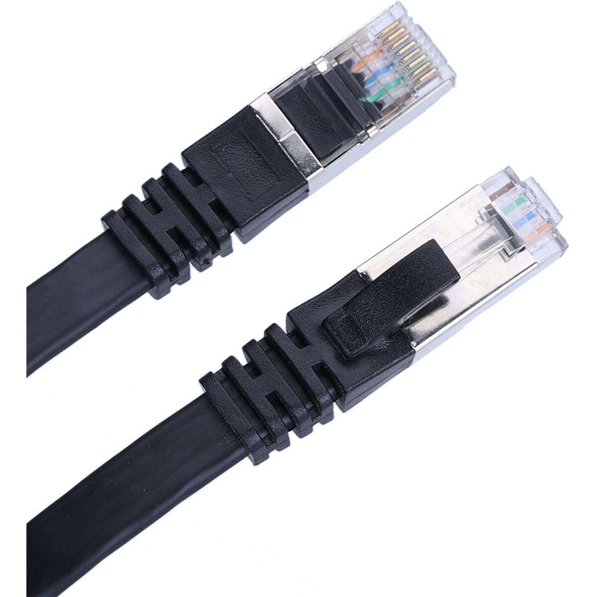 Câble Ethernet - Câble Internet - Câble de Raccordement - Aigi Hatro - Câble UTP Cat7 RJ45 - 3 Mètres - Cuivre - Noir