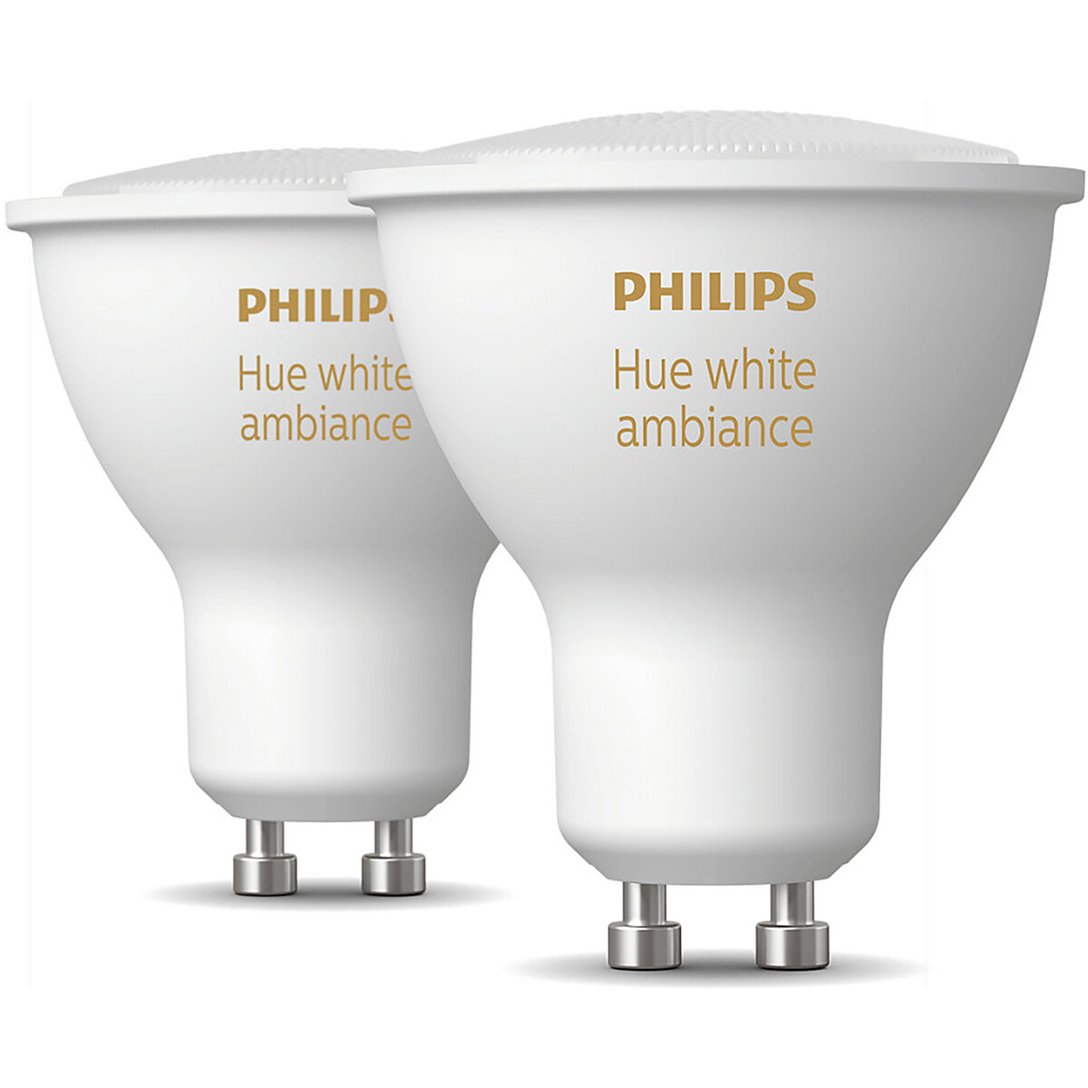 PHILIPS HUE - Spot LED GU10 - White Ambiance - Bluetooth - Duo Pack