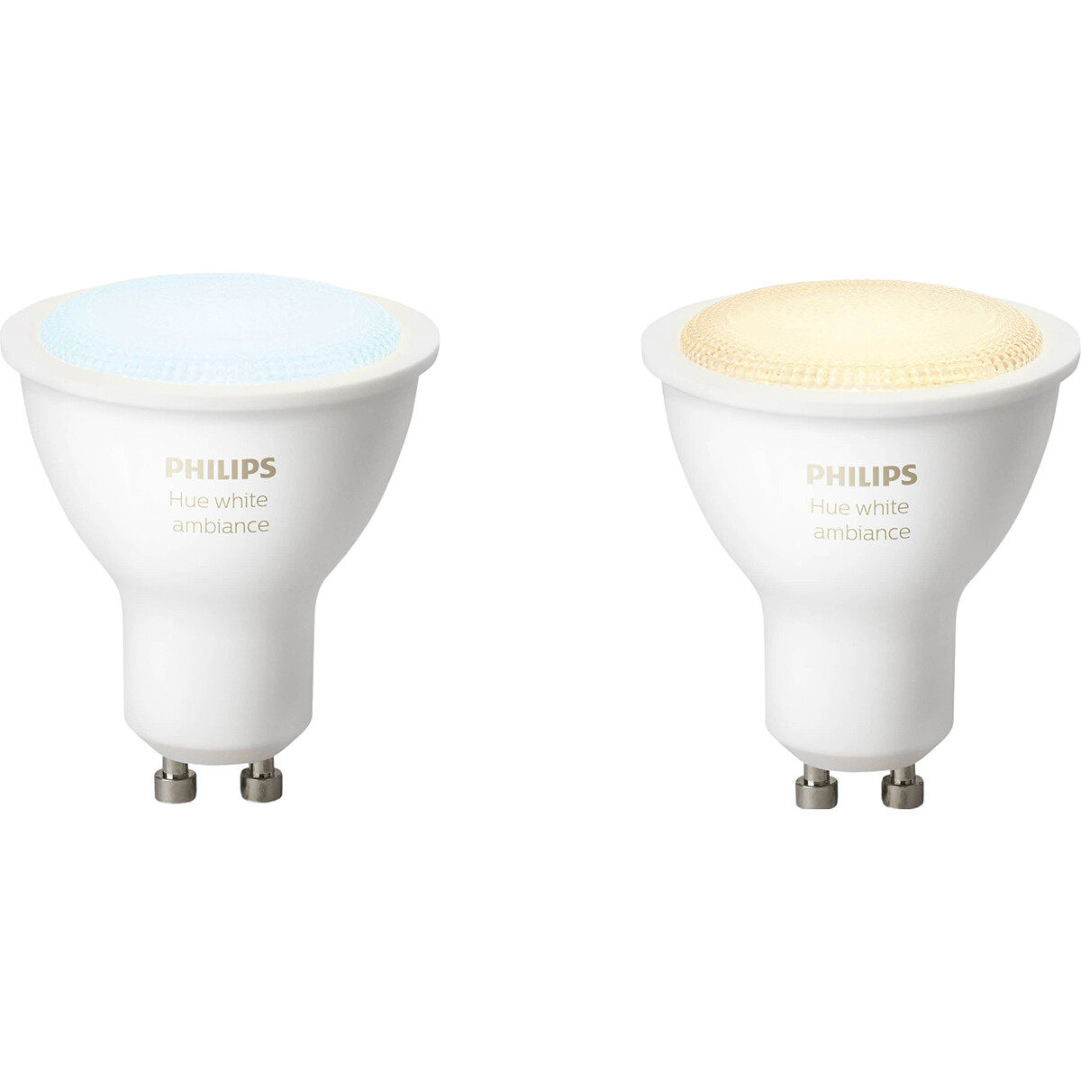 PHILIPS HUE - Spot LED GU10 - White Ambiance - Bluetooth - Duo Pack