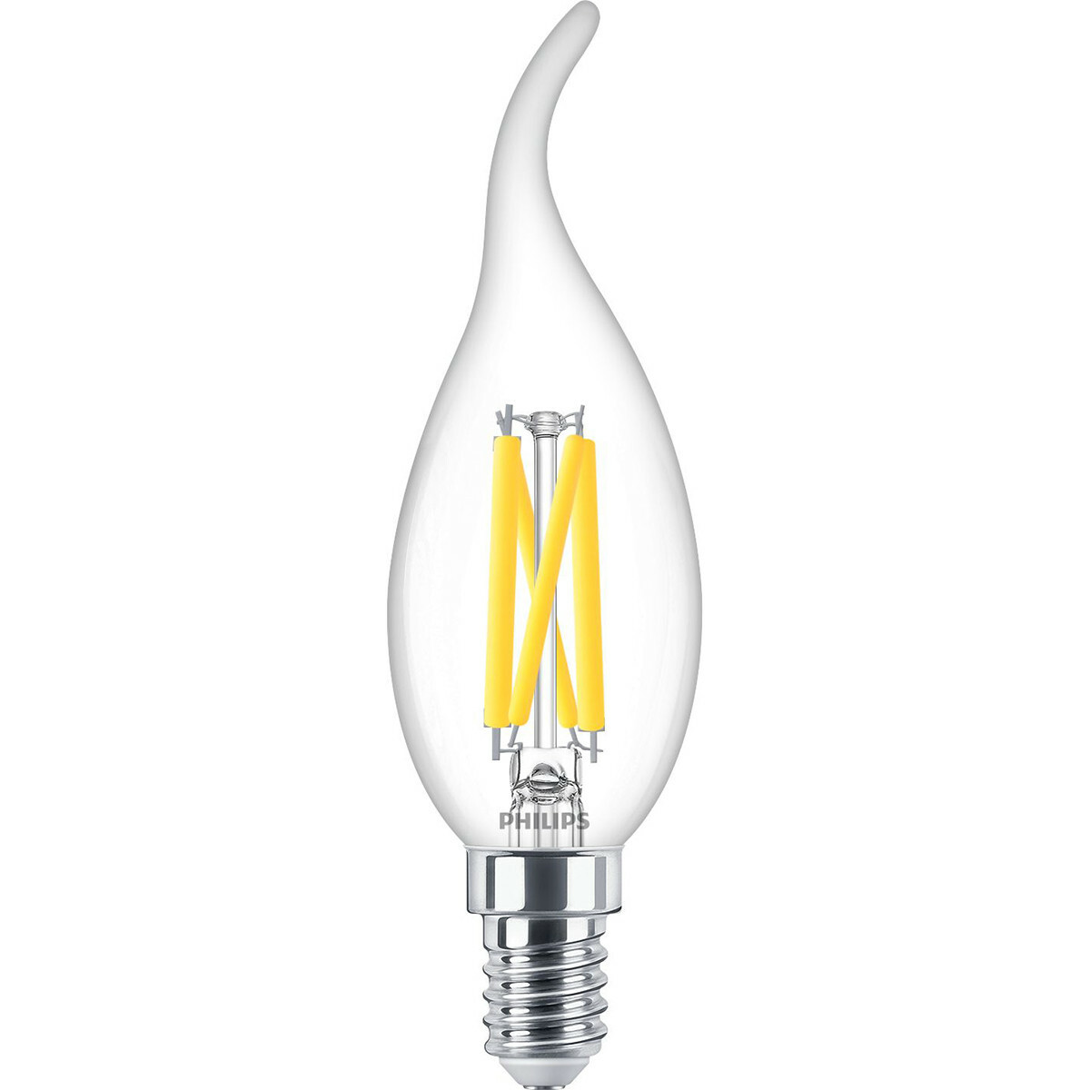 PHILIPS - Lampe LED E14 Pack de 10 - MASTER LED E14 Bout Courbé Bougie Filament Clair 3.4W 470lm - 922-927 Réglable sur Chaud 2200K-2700K - Meilleure Rendu des Couleurs - Dimmable | Remplace 40W