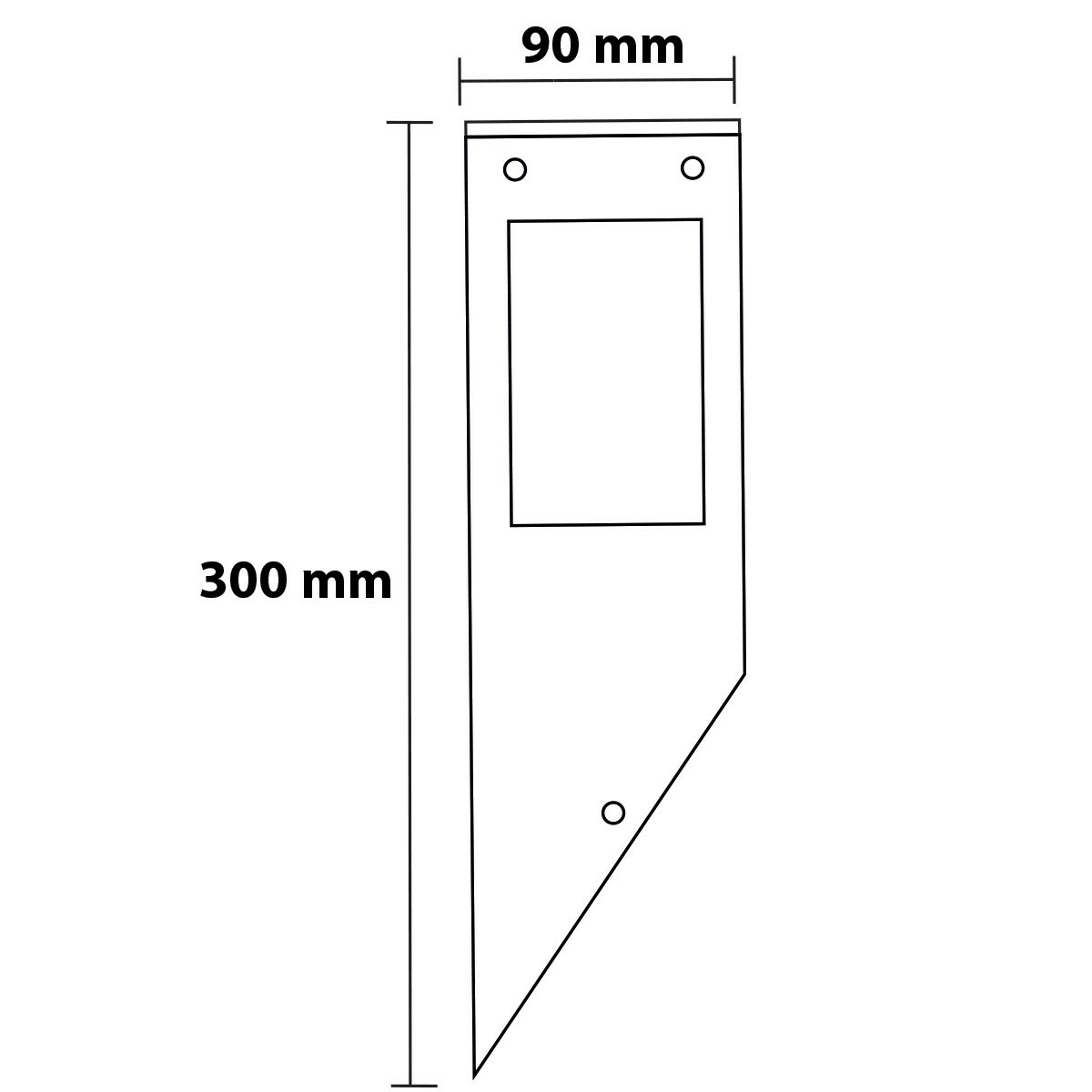 Éclairage de Jardin LED - Lampe murale extérieure - Kavy 1 - Douille E27 - Carré - Aluminium - Philips - CorePro Lustre 827 P45 FR - 5.5W - Blanc Chaud 2700K