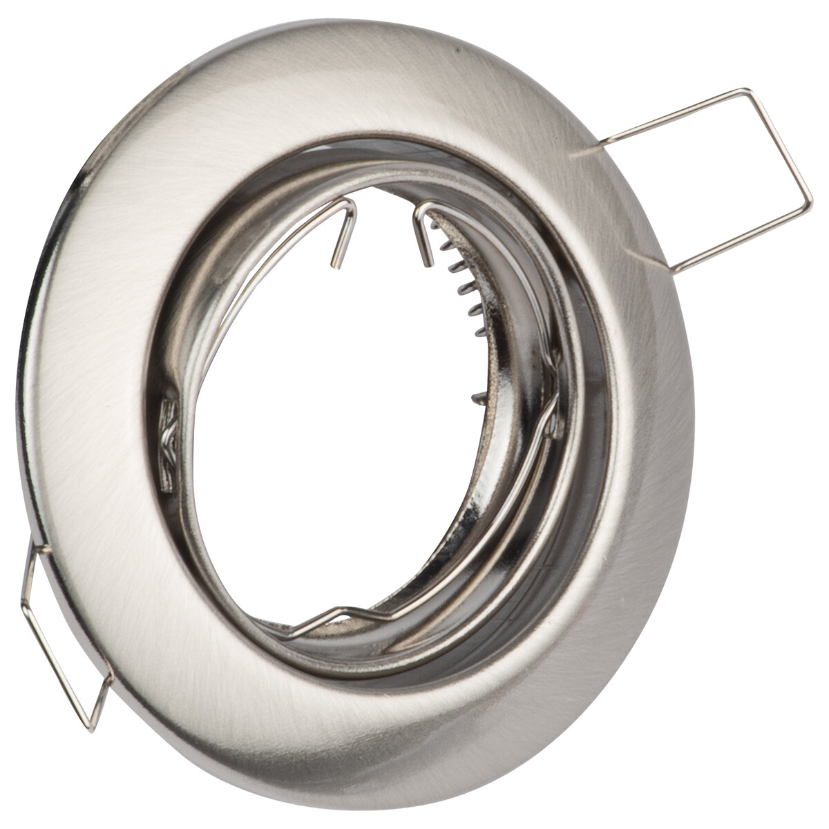 Support Spot 10 Pack - Spot Encastré GU10 - Rond - Chrome - Aluminium - Inclinable Ø82mm